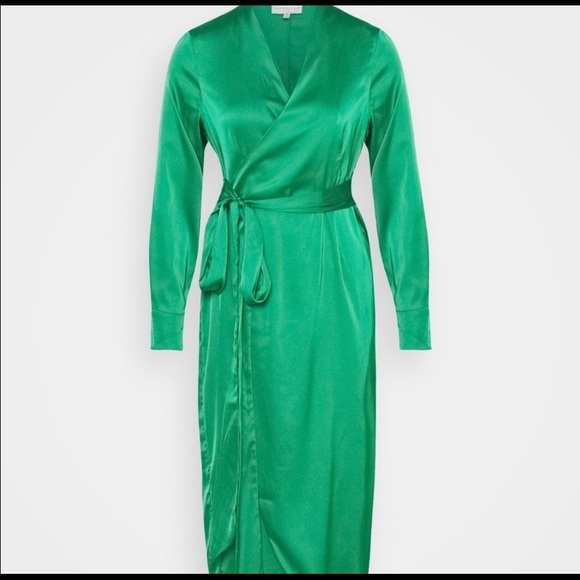 NWT-Never Fully Dressed Emerald Wrap Dress UK XL - Picture 1 of 13